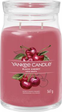 Žvakė, aromatinė Yankee Candle Signature Black Cherry, 60 - 90 h, 567 g, vyšnios sp.