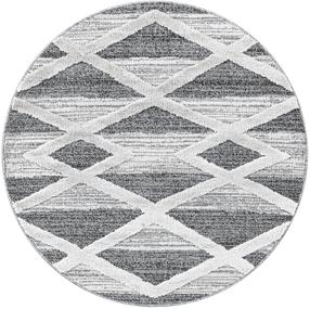 Kilimas vidaus Ayyildiz Pisa Geometric 4709, pilka sp., 80 cm x 80 cm