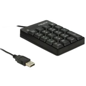 Vadu datora tastatūra Delock USB Keypad 19 Keys, EN, melna krās.