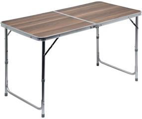 Kempinga galds Cattara Double, brūna krās., 120 cm x 60 cm x 66 cm