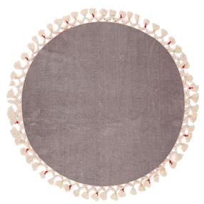 Vonios grindų kilimėlis Foutastic 299ANR1761, pilka sp., 80 cm x 80 cm, Ø 80 cm
