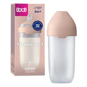 Детская поилка Lovi Mammafeel, 330 мл, 6+ мес., розовый цв.