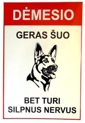 Automobilio lipdukas Good Dog LIP049, 12 cm x 18 cm