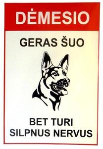 Automobilio lipdukas Good Dog LIP049, 12 cm x 18 cm