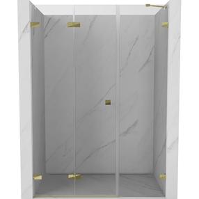Dušo durys Mexen Lunar-F Left, 115 cm x 200 cm, aukso sp./grūdintas