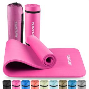 Fitnesa un jogas paklājs Tunturi Fitnessmat NBR, rozā krās., 180 cm x 60 cm x 1.5 cm