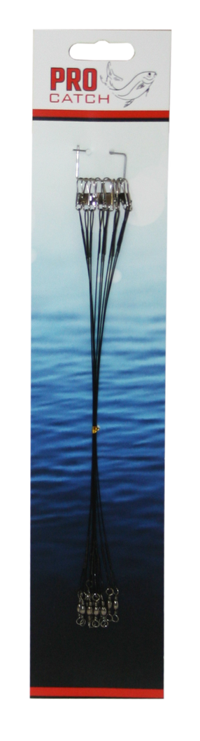 Kalastusrihm PRO Catch Leashes, 20 cm, must v., 10 tk