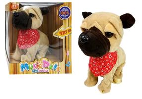 Žaislinis gyvūnas Lean Toys Music Pets LT3983, 22 cm, ruda sp.