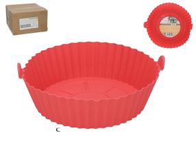 Kepimo forma, karšto oro krosnelės kepimo priedai Kitchen&GO, raudona sp., 20.6 cm x 20.6 cm