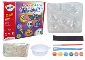 Ģipša figūru veidošanas komplekts Lean Toys Halloween 10926, daudzkrāsaina
