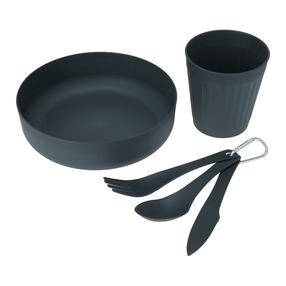 Tūrisma trauku komplekts 170488890, termoplastiskā plastmasa (tpe), pelēka krās., 6 gab.