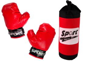 Laste poksikomplekt Lean Toys Boxing Set 13478, punane v.