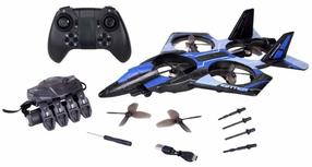 Žaislinis dronas Thunder RC0750, 39 cm, mėlyna sp./juoda sp.