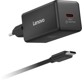 Зарядное устройство для телефона Lenovo 40AW65WBEU, USB Type-C, черный цв., 65 Вт
