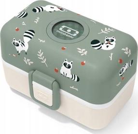 Dėžutė maistui Monbento Tresor Racoon, 0.8 l, 9.2 cm x 16 cm, žalia sp.