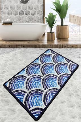 Vonios grindų kilimėlis Foutastic Azul 359CHL5177, balta sp./mėlyna sp./tamsiai mėlyna sp., 120 cm x 70 cm