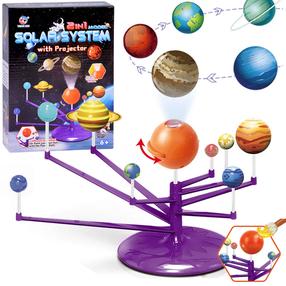 Kūrybos rinkinys, planetos 2in1 Solar System, įvairių spalvų