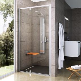 Dušo durys Ravak Pivot PDOP2-120, 120 cm x 190 cm, aliuminio sp./skaidri sp./grūdintas