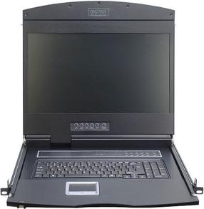 Nešiojamas kompiuteris Digitus Professional DS-72211-3GE, 19 ", juoda sp., DE