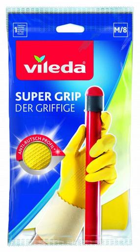 Pirštinės guminės Vileda Super Grip, M