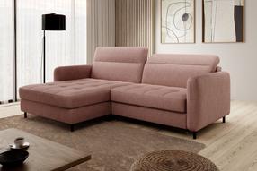 Kampinė sofa Gomsi Raquel 24, rožinė sp., kairinė, 165 x 228 cm x 100 cm