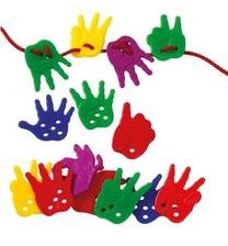 Lavinimo žaislas Lacing Hands, įvairių spalvų, 78 vnt.