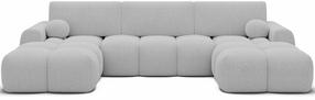 Kampinė sofa Vianetto, balta sp., 177 x 319 cm x 95 cm