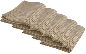  Virtuvinių rankšluosčių rinkinys Bradley Waffle 129541, smėlio, 60 cm x 40 cm, 5 vnt.