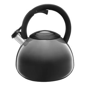 Tējkanna ar svilpi Ambition Ombre, 3 l, melna krās./pelēka krās.