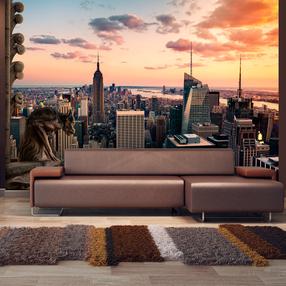 Фотообои Artgeist New York: The Skyscrapers And Sunset XLNEW010789, 175 см x 250 см