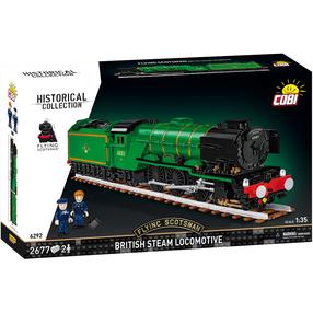 Konstruktorius, traukinys Cobi Historical Collection Flying Scotsman British Steam Locomotive 6292, 2677 vnt., žalia sp.