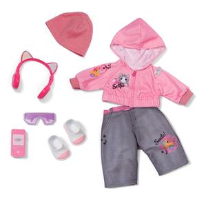 Комплект одежды для куклы, c аксессуарами Zapf Creation Baby born Cool Girl 840009, многоцветный
