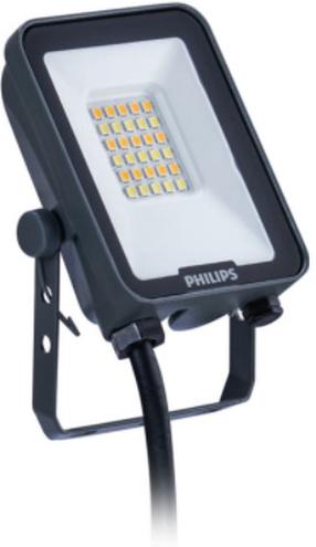 Prožektorius be judesio daviklio, tvirtinamas prie lubų arba sienos Philips Ledinaire Floodlights BVP167, 10 W, 1100 - 1200 lm, 3000 - 6500 °K, IP65, pilka sp.