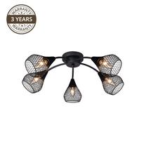 Šviestuvas nukreipiamasis Domoletti Bistro MX51166-5, E14, 5 x 3 W, juoda sp. / juoda sp.