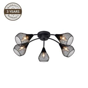 Šviestuvas nukreipiamasis Domoletti Bistro MX51166-5, E14, 5 x 3 W, juoda sp. / juoda sp.
