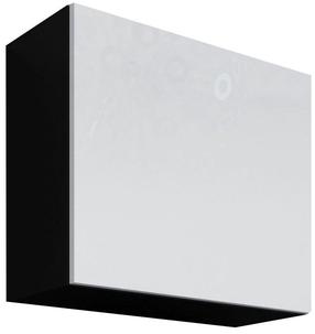 Pakabinama spintelė Cama Meble Vigo, balta sp./juoda sp., 50 cm x 30 cm x 50 cm