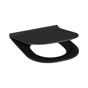 Сиденье для унитаза с крышкой Jika Mio-N Black, черный цв., 44.5 см x 36.0 см