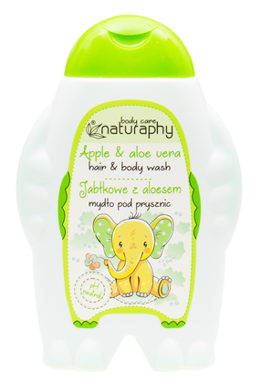 Детский гель для душа и шампунь Naturaphy Apple & Aloe Vera, 300 мл