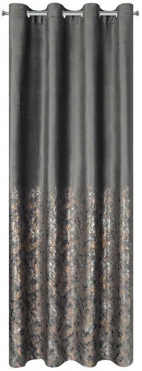 Naktinė užuolaida Tori, grafito sp./šampano sp., 140 cm x 250 cm