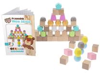 Medinės kaladėlės Trefl O! Blocks, 50 vnt.