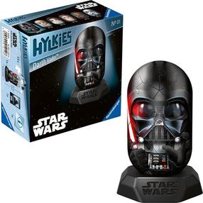 3D пазл Ravensburger Hylkies Darth Wader, 7 см x 7 см, 54 шт., черный цв.