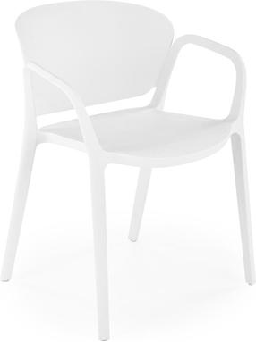 Valgomojo kėdė K491, matinė, balta sp., 60 cm x 56 cm x 76 cm