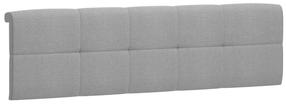 Lovos galvūgalis dvigulė Headboard Upholstered Cover, pilka, be čiužinio
