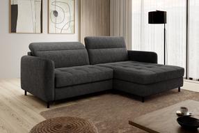 Kampinė sofa Gomsi Raquel 05, tamsiai pilka sp., dešininė, 165 x 228 cm x 100 cm