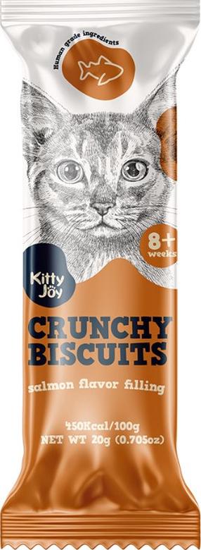 Kārumi kaķiem Kitty Joy Crunchy Biscuits, lasis, 0.02 kg