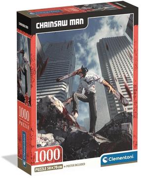 Puzle Clementoni Anime Chainsaw Man 37508, 70 cm x 50 cm, 1000 gab., daudzkrāsaina