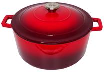 Emaliuotas ketaus puodas Zyle ZY026RKI, Ø26 cm, 5.7 l, raudona sp.