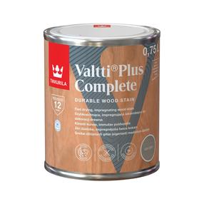 Medienos impregnantas Tikkurila Valtti Plus Complete, pilka sp., 0.75 l