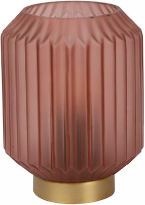 Galda stāvlampas Lucide Sueno 45595/01/66, E14, 40W, rozā krās./misiņa krās.