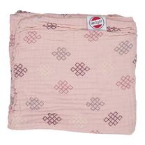 Pledas Lodger Dreamer Xandu Muslin, rožinė sp., 120 cm x 120 cm